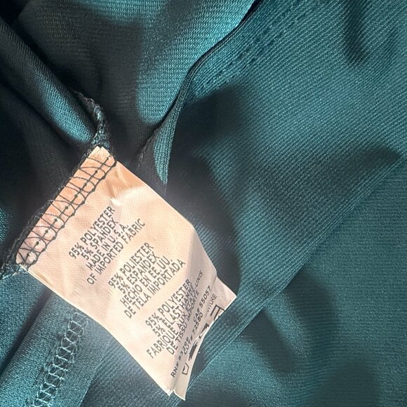 NEW 📌MN Neiman Marcus Teal Timeless Long Sleeves Plus Size Swing Dress - Picture 15 of 16